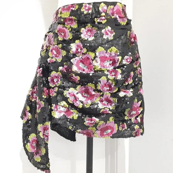 NWT FOR LOVE & LEMONS SAN JUNIPERO SEQUIN SKIRT - Picture 3 of 7